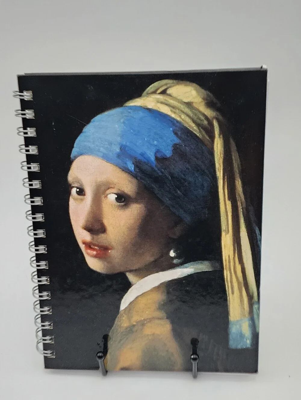 Girl with a Pearl Earring by Johannes Vermeer Spiral Sketch Notebook